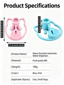 Dispenser Air Otomatis untuk Hewan Peliharaan Terbaru - Tanpa Filter/Tanpa Listrik, Aliran Air Otomatis, Dilengkapi dengan Pengisap Super Kuat dan Bantalan Anti-Selip di Bagian Bawah, Rak Penyimpanan Praktis untuk Mencegah Hewan Peliharaan Menjatuhkannya - Beraneka warna - View 5