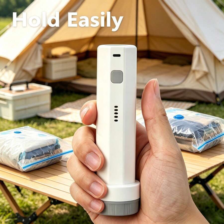 2-In-1 Vacuum Pump & Inflator, Vacuum Suction And Inflation Functions, Portable Design, Suitable For Pool Floats, Air Mattresses, Mattresses, Swim Rings, Air Cushions And Inflatable Toys, Also For Vacuum Storage Bags And Clothing Organization, Ideal For Home And Outdoor Camping - Multicolor - View 1