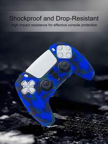 Compatible With PlayStation 5, Water Transfer Printing Design Controller Protective Case, Anti-Slip, Anti-Sweat, Anti-Dust, Anti-Scratch, Better Grip, Enhanced Gaming Experience, Valentine's Day Confession/Autumn Romantic Gift - View 3