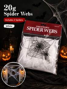 Halloween Spider Web Decor, Halloween Haunted House Graveyard Spider Web Strings With Fake Spiders, Halloween Decoration Props For Party, Costume, Photography Backdrop, Perfect Halloween Gift - Multicolor - View 21