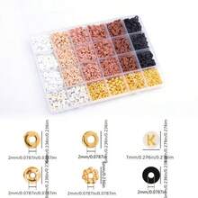 Earth Tone Clay Beads, DIY Necklace Bracelet Phone Chain Accessories, Jewelry Design Gift - Multicolor - View 4