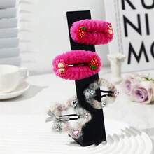 Acrylic White Black Transparent Hair Clip Display Stand Premium Hair Clip Storage Organizer Jewelry Rack Hair Accessory Holder - Multicolor - View 2