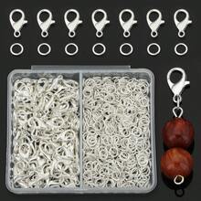 150pcs DIY Jewelry Clasps Accessories, Includes Lobster Clasps And Jump Rings, Suitable For DIY Woven Jewelry, Necklaces, Bracelets, Anklets, Bags, Keychains, Spring Connectors, Phone Chain End Clasps, Pendant Hooks, DIY Jewelry Making Materials - DIY - View 6