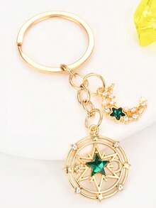 1pc Star & Moon Keychain, Sun Moon Star Element Exquisite Keychain Bag Pendant, Car Keychain, Great Gift For Friends And Holiday Gift - Multicolor - View 8