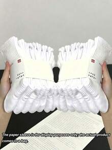 20 Pasang Kaos Kaki Pria Minimalis Putih Polos, Menyerap Keringat dan Bernapas, Kaos Kaki Setinggi Betis untuk Olahraga Lari Sehari-hari, Kaos Kaki Pasangan, Cocok untuk Semua Musim - Putih - View 1