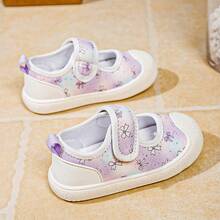 Girls Toddler Walking Shoes, Shallow-Cut Hook And Loop Infant Athletic Shoes - Mauve Purple - View 4
