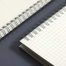 1 Pack / 2 Packs / 3 Packs A4 Grid PP Cover Notebook, Including Folder And Notebook. Square Inner Core. Minimalist Design. Portable. - White - View 12