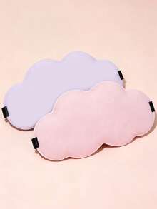 Cloud Shaped 3D Sleep Mask, Zero Pressure Light-Blocking Sleep Mask, Soft And Breathable Eye Mask With Adjustable Strap, Suitable For Travel, Napping, Nighttime Sleep, Unisex - Multicolor - View 11