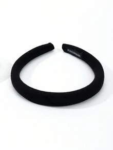 1pc Solid Color Fashion Minimalist Elegant Wide Band Knitted Sponge Headband High Crown Hair Accessory For Daily/Date/Commute - Multicolor - View 12