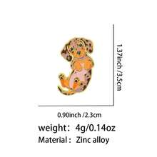 Cute Cartoon Dachshund Lapel Pin Enamel Pins And Brooches Badge Pins For Backpacks Bags Backpack Cool Decoration Friend For Gifts - Multicolor - View 3