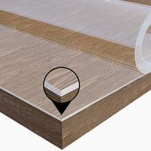 Transparent Tablecloth Placemat, 0.25mm Thick PVC Tabletop Protector, Heat Resistant, Premium Scratch-Resistant Tablecloth Protector Film Suitable For Home, Hotel, Dining Table And Coffee Table Cover - Transparent - View 11