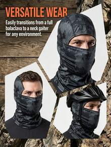 Windproof Thermal Ski & Motorcycle Mask Full Face & Head Cover For Men & Women Face Mask Balaclava Suitable For Football Cycling Motorcycling Hiking Cold Weather Riding Gear Winter Sports With Skiing Snowboarding Motorc - Multicolor - View 10