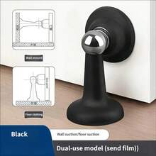 1pc Strong Magnetic Door Stopper Set, New Floor-Mounted Design Space-Saving And Doesn't Block Door Track, Strong Magnetic Adsorption Stable And Wind-Proof, Effectively Prevents Door Shaking - Multicolor - View 5