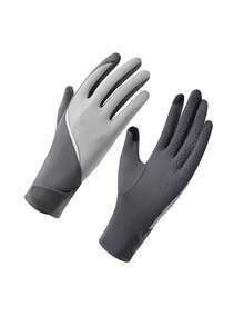 1 Pair Women's Ice Silk UV Protection Gloves, Anti-Slip, Touchscreen Compatible, Thin Summer Style For Driving, Cycling And Electric Scooter - A - View 17
