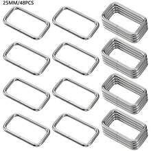 48pcs Durable Alloy Rectangular Buckles (2 Sizes) Suitable For Shoes, Belts, Bags, Accessories And DIY Craft Projects - 48 Pieces - View 13