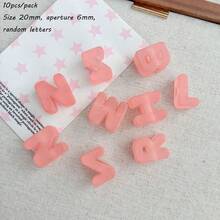 壓克力光變效果大孔字母,適用於手機鍊、鑰匙圈、包包掛飾批發,DIY串珠飾品 - 彩色 - 查看 22