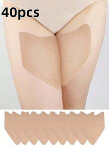40pcs/30pcs/20pcs/1pc Invisible Inner Thigh Anti-Chafe Patches, Anti-Chafe Thigh Bands, Thigh Tape, Transparent Protective Patches, Comfortable Protection, Prevent Friction And Chafing, Suitable For Summer Use, Invisible Design, Elastic Anti-Friction Patches, Heart-Shaped Pattern, Valentine's Day Gift, Elastic V-Shaped Thigh Wrap, Invisible Anti-Sweat Anti-Friction Thigh Sleeve, Transparent Protective Pad, Suitable For Women's Inner Thighs And Calves, Comfortable Protection. Suitable For Sports And Fitness. - A - View 17
