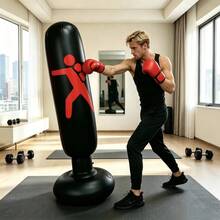Adult Thickened Inflatable Boxing Punching Bag Tumbler Sandbag, Home Stress Relief Fitness Training Punching Bag With Air Pump - Multicolor - View 3
