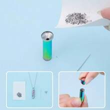 Cylinder Cremation Jewelry Tree Of Life Urn Ashes Necklace For Human Pet Vial Cremation Ash Pendant Loved One Memorial Jewelry - Multicolor - View 3
