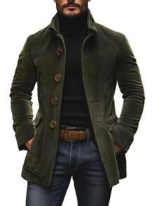 Men Jackets And Coats - Green - View 2