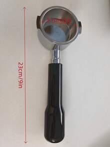 1 pièce Porte-filtre sans fond 58 mm, poignée en acier inoxydable à double oreille et en bois massif, convient pour machine à expresso 8 Series 58 mm, outil d'extraction de café - Multicolore - Voir 14