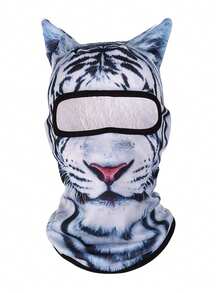 1pc Unisex Multi-Piece Balaclava Head Cover With 3D Animal Pattern, Outdoor Headscarf Face Mask, Suitable For Swimming, Hiking, Skiing And Daily Wear - Multicolor - View 16