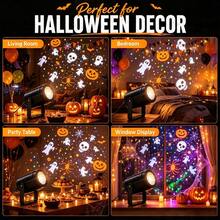 1pc LED Halloween Projector Light, Atmosphere Decoration Lamp, Indoor Projection Light With Ghost, Pumpkin, Clown, Spider And Other Multiple Patterns, Suitable For Bedroom, Ceiling, Holiday Party, Halloween Decoration, USB Powered - Multicolor - View 9