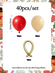Set Kotak Hadiah Balon Natal 40/55pcs, Termasuk Balon Lateks Aneka Warna dan Balon Ajaib, Dekorasi DIY, Pajangan Pohon Natal, Pesta Liburan, Malam Tahun Baru, Pesta Natal di Rumah - Beraneka warna - View 11