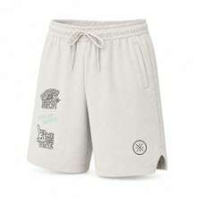 Li-Ning Wade X Timothy Goodman Collaboration Men's Loose Fit Sports Shorts AKSW379 - Gray Tile Gray - View 2