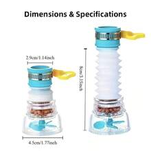 4pcs Adjustable Rotating Faucet Connector (2 Faucets + 2 Fixed Clamps) | 360° Flexible Rotating Extended Outlet | Universal Faucet Converter For Kitchen And Bathroom | Tool-Free Quick Installation | Durable Plastic Material | Water-Saving Anti-Splash Multi-Angle Adjustment | Enhanced Cleaning Convenience | Practical Home Tool, Perfect Gift Choice - A - View 2