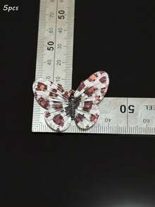 Autumn And Winter Hanging Hole Leopard Print Butterfly Accessories, Diy Flat Bottom Phone Case Pendant Decoration Accessories Wholesale - Multicolor - View 7