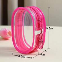 Transparent Data Cable Storage Bag Travel Portable Charger Cute Protective Case Multi-Purpose Organizer Bag - Transparent Bag - View 3