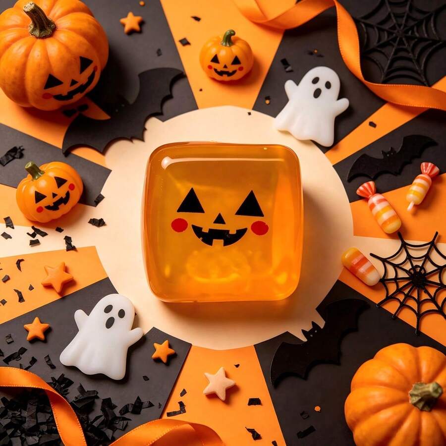 1 Buah Mainan Remas dan Uleni Paling Populer untuk Pesta Halloween, Pola Persegi, Dekorasi untuk Acara Musim Horor, Pertemuan Liburan, dan Penghilang Stres Sehari-hari - MultiWarna - View 1