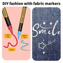 24/36 Colors Fabric Marker Set, Colorful Markers, Non-Erasable Fabric Paint - For T-Shirts, Bags, Textiles, Canvas, Canvas Bags, Shoes, Pillowcases, Etc. - Multicolor - View 4