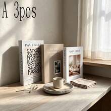 2/3pcs Home Fashion Faux Book Decor, Luxury Decorative Books, Living Room Decor, Home Decor, Coffee Table Books, Modern Fashion Decorative Books, Stackable Display Books, Hotel Decor, Gift - Decor Book - View 13