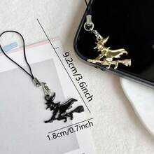 1pc Halloween Ghost Phone Charm, Universal Smartphone - Multicolor - View 8