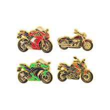 Cool Motorcycle Enamel Pins Lapel Brooch Badges, Biker Decorative Pins For Jacket Backpack Hat, Novelty Gift For Motorcycle Lovers Riders - Multicolor - View 5