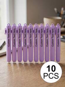 Customizable Retractable Erasers, Personalized Pencil Rubber Erasers For Drawing, Student Stationery Back To School Gift, Multi-Functional Art Erasers For Office School Students Classroom Rewards - Purple - View 30
