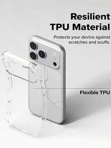 VRNOEI 1 buah Casing Ponsel Soft Shell Transparan Berkualitas Premium dengan Perlindungan Penuh, Kompatibel dengan iPhone 17 11 12 13 14 15 16 17 Pro Max. Transparan Definisi Tinggi, Nyaman Digenggam, Tahan Guncangan, Pelindung Tahan Lama, Penutup Belakang Soft Shell, Kompatibel dengan Google Pixel 10/8A/8/7/7A/6A/6/9 Pro/XL. - Clear - View 7