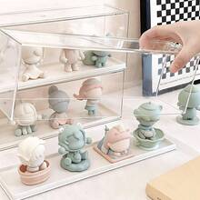 1pc Transparent Acrylic Storage Box, Suitable For Organizing And Displaying Figurines, Decorations, Miniature Models, Collectibles And Model Kits, Ideal Choice For Home Storage And Display - Multicolor - View 2