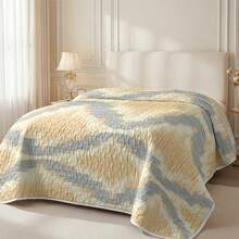 3pcs Blurred Diamond Fabric Texture Quilted Bedding Set (1 Bedspread, 2 Pillowcases, Pillow Inserts Not Included) Breathable Comfortable All-Season Use Holiday Gift Suitable For Hotel, Guest House, Bedroom, Ultra Soft Breathable Sweat-Absorbent Bedding - Multicolor - View 7