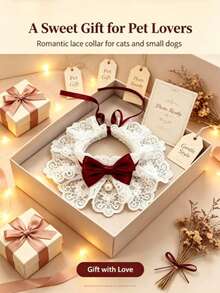 1 buah Kalung Kucing Lucu dengan Pita dan Motif Bunga yang Dapat Dilepas, Cantik dan Elegan, Dilengkapi Lonceng, Cocok untuk Kucing Dalam Ruangan, Anak Kucing, Anak Anjing, Anjing Kecil, dan Hewan Peliharaan Kecil Lainnya, Aksesori Kucing - MultiWarna - View 4