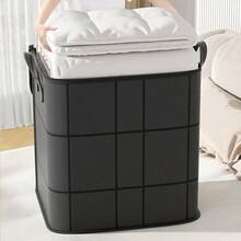 Double Zipper & Handle Space-Saving Thickened Quilt Storage Bag, Moving Packing Bag For Clothes, Comforters, Bedding, Suitable For Moving, Travel, Storage Basket & Underbed Storage, Large Capacity Bag-In-Bag Organizer, Large Capacity Outdoor Storage Bag, Extra Large Capacity Grey Foldable Wardrobe Storage Box, Large Stackable Laundry Storage Bag, Suitable For Quilts, Sheets, Clothes And Underwear - Portable, Lightweight, With Zipper And Handle For Easy Carrying, Laundry Basket - Multicolor - View 10