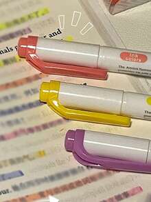 5pcs Dual Tip Highlighter Marker Set,Art Markers,Cute Multi‑Color No‑Bleed Pens,Cute Stationery For Note Taking,Drawing,Back‑To‑School Gift Supplies - Multicolor - View 5