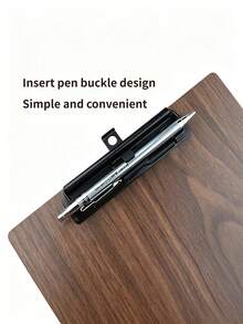A4/A5/Bill Clip Wood Grain Fiber Writing Board, Clipboard, Signature Board, Document Holder, Menu/Bill Folder Board - A - View 4