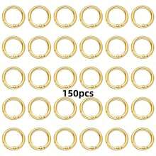 10/20/30pcs Flat Trigger Spring Buckle Rings, Metal Key Rings, Round Buckle Rings, Suitable For Keychains, Bags, Wallets - Keychain Hook Replacement Key Rings DIY Handmade - 20mm - View 28