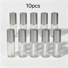 10pcs 3ml Lip Gloss Tube Samples, Mini Round Refillable Containers, Cosmetic Packaging Boxes, Suitable For Daily Refilling And DIY Cosmetics, No Storage Box - A - View 11