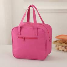 Fashionable Cute Animal Print Insulated Fresh-Keeping Large Capacity Lunch Box Bag, Suitable For Office Commute Insulated Lunch Bag - Hot Pink - View 5
