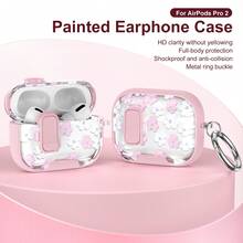 Apple Pro 3 Case Bluetooth Earphone Protective Cover Compatible With AirPods Pro 2/ 4 Multi-Function Lock Switch Bluetooth Earphone Protective Shell - Pink - View 1