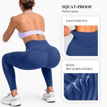 3D Body Sculpt 2.0 Compression Leggings, No Front Seam, Smooth Front - 2.0 Compression Grey Blue - View 6
